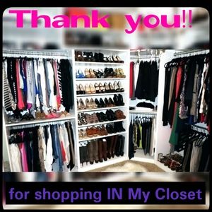 Thank you for Shopping IN My Closet!!